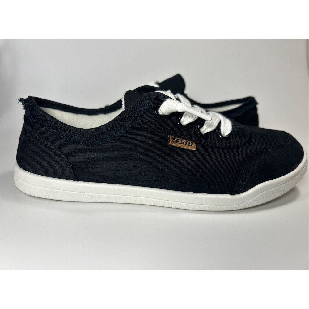 Women’s STQ Slip On Elees Black Shoes - Picture 9 of 11